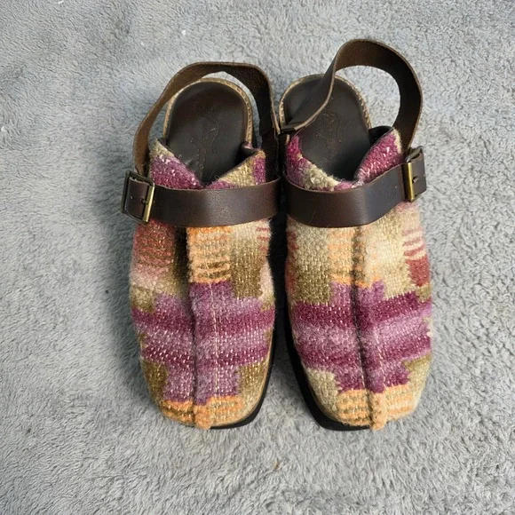 Free People Brown and Black Platform Mules - Picture 3 of 9